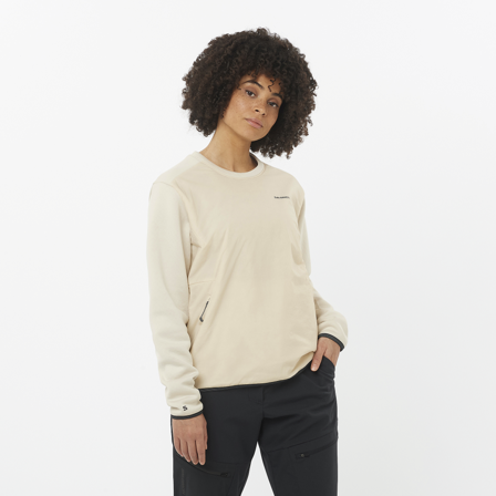 Salomon - Chaquetas Prendas Outline Hyb Warm Pullov W - Rainy DAY