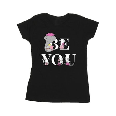 Disney Dam/Damer Dumbo Be You Bomull T-shirt XXL Svart