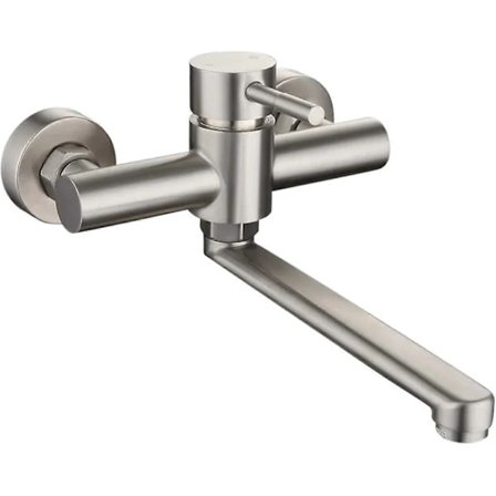 Kitchen Faucet Kitchen Sink Tap 360° Swivel Stainless Steel Cold and Hot Wall Mounted Mixer Tap