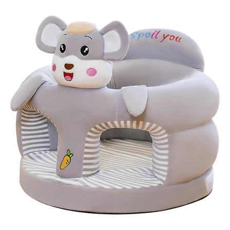 Anti-Fall Baby Læringsstol Tegneserie Plyslegetøj (Eksklusive Fyld)