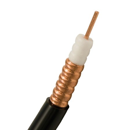 Nexans KTV Koaksialkabel 2,0/8,3, brukes som basenettkabel svart, 500 m, Stikkontakter & kabler