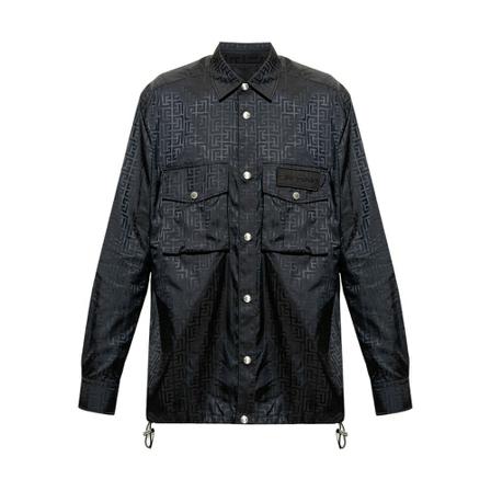 Balmain Jakke with monogram Sort, Herre