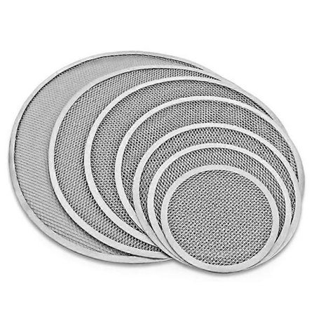 10" Non-stick Pizzaform i aluminium med hull og sømløs kant