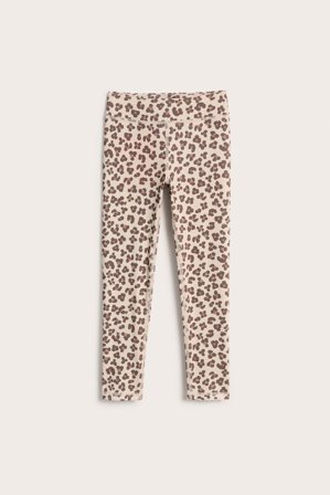 Kappahl | Träningsleggings leopard | Ljusbeige