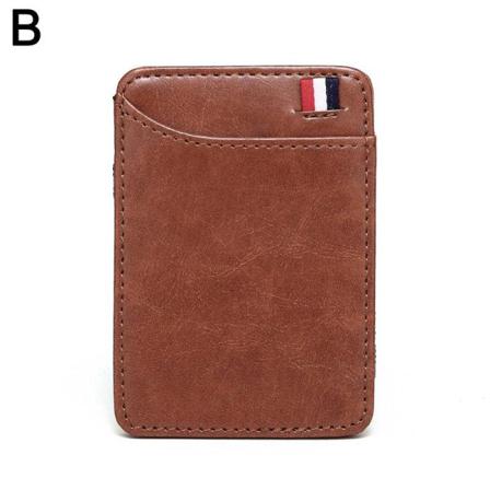 ?cod ? Magic Plånbok I Pu-läder I Koreansk Stil För Unisex-korthållare
