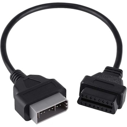 Adapterkontakt Diagnostikkabel för 14-pin till 16-pin, 14-pin OBD1 till 16-pin OBD2 för Nissan 14-pin till OBD 16-pin