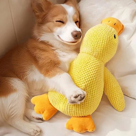 Speedy Panther Plyschhundleksak för Stora Hundar, Anka Pipiga Hundleksaker, Mjuk Valpleksak för Små Mellanstora Stora Hundar - 35CM