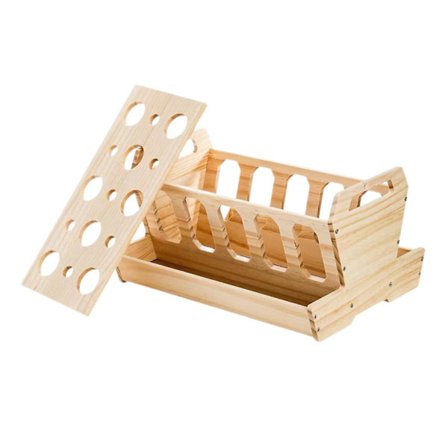 Höfodlingsställ i trä för kanin, marsvin och chinchilla, litet djur