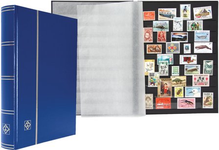 BASIC indstiksbog - A4 - 64 sorte sider - Blå - Leuchtturm