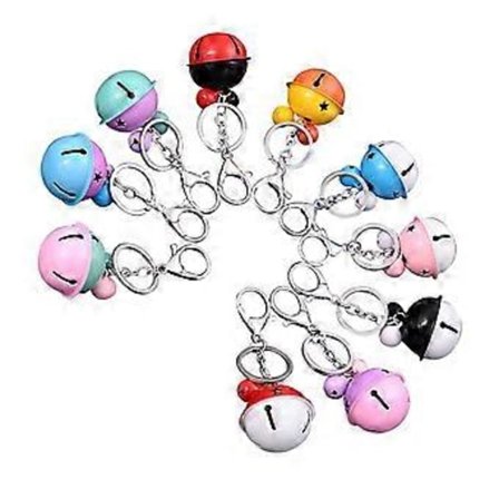 Kreative nøkkelringer Klokkeanheng Nøkkelring Blandet Farge Håndveske Bilringer 10 stk