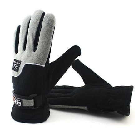 Vinterförtjockade skidhandskar vindtäta värmande vantar 1 par