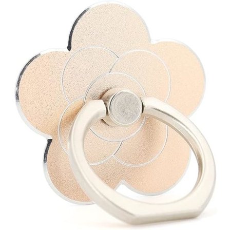 Mobiltelefon Ringholder Blomster Finger Ring Grip Stativ 360 Graders Rotation Universal Kickstand Kompatibel med Alle Smartphones