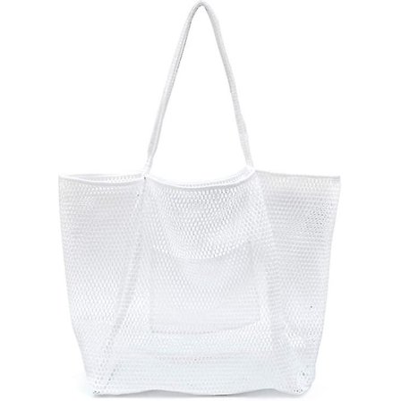 Mesh Beach Tote Damaxelhandväska