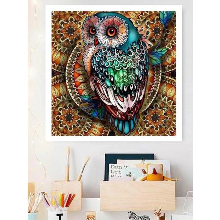 Diamond Painting / DIY 5D Diamantmaling - 30x30 cm – Ugle