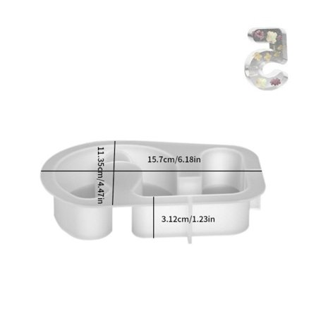 Ljushållare Form Digital Ljusstake Molds 5 FORM 5 FORM