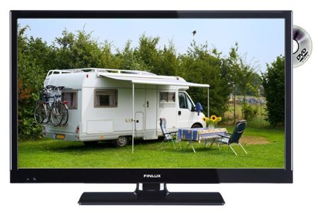 FINLUX 22" Nordic Edition LED-TV/DVD 12V/230V Full-HD Smart-TV, Trippel-tuner, 2x HDMI, VGA, USB PVR, kun 17W, 22FDME5161