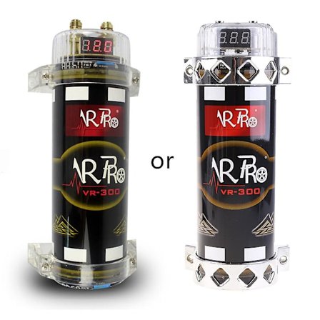 3.0 Farad Superkondensator Bil Audio Super Power Subwoofer LED Spenningsdisplay