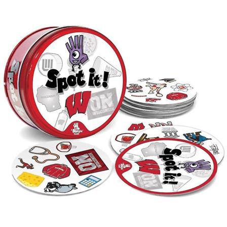 Piirretty Spot It -korttipeli lapsille - silmän ja käden koordinaatiota kehittävä pulmapelilelu joulu- ja syntymäpäivälahjaksi Won ruby