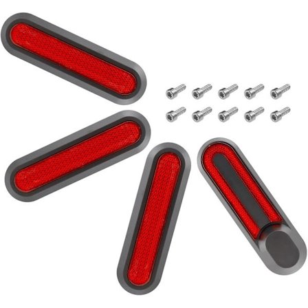 Musta/Punainen - Natcoo Potkulaudan Pyörän Peite Heijastinnauha Xiaomi M365, Pro, 1S, Essential, Pro2, Mi3