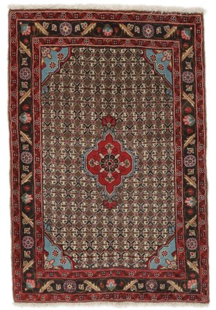 Hand Knotted Koliai Rug 74X106 Wool Black/Brown Small
