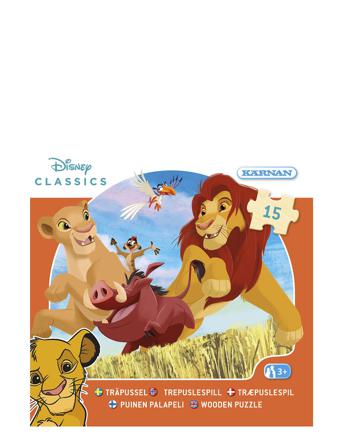 Askpussel I Trä Disney Lion King 15 Bitar Patterned Kärnan