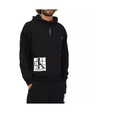 Calvin Klein, Hoodie J30J320849 Zwart, Heren, Maat:L