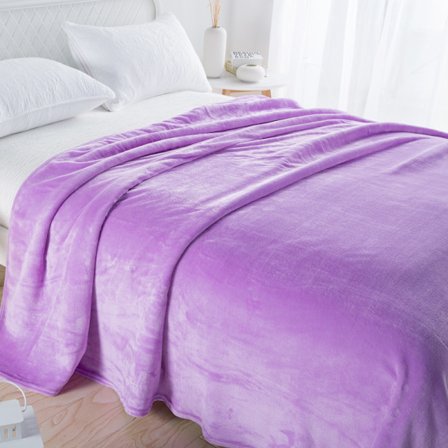 200*230cm Svart Rosa Grå Violett Fleece Filt Lyxig Varm Hem Soffa Säng Överkast_a