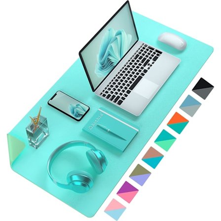 Skrivbordsunderlägg, läderunderlägg för skrivbord, halkfri stor musmatta vattentät skrivbordsskydd