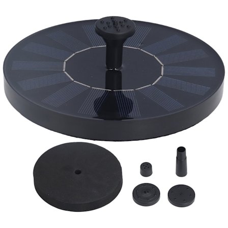 7V 1,4W Solar Fountain 200L/h Ström hög omvandlingseffektivitet Solar Water Fountain Solar Flytande Fontän med 6 munstycken