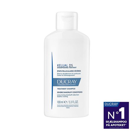 Ducray Kelual DS Original Anti-Dandruff Treatment Shampoo 100 ml, Hår, Shampoo, Skælshampoo
