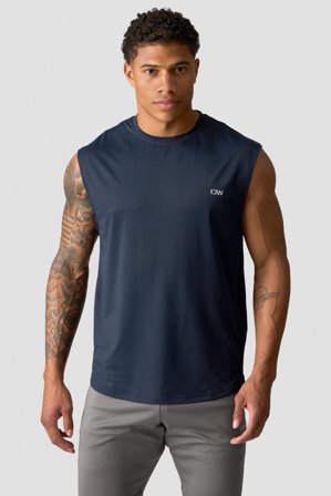 ICANIWILL - Stride Sleeveless T-shirt Navy - Herren - ICIW