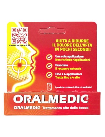 Oralmedic Liquido Trattamento Afte 1 Flaconcino Da 0,35ml