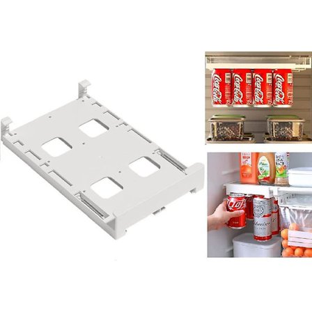 Soda burkarrangör för kylskåp, hängande burkarrangör för drycker, hållare för kylskåpshylla