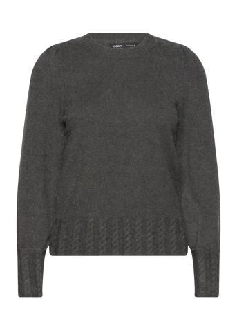 Onlkatia Ls Cable Cuff Knt Grey ONLY