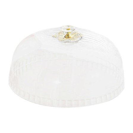 Kakefatdeksel Rundt Konditoridisplay Cloche, Dekorativt, Matkuppel Kakelokk for Serveringsfat Bryllupsfest Tallerken Dekor