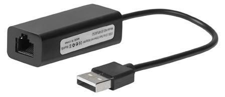 MicroConnect USB2.0 to Ethernet, Black