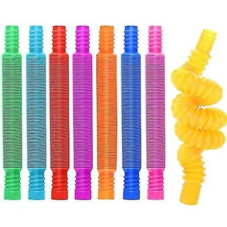12 kpl Sensory Stretch Tubes Värikkäät Fidget-lelut Mini Sensory Tube Pop Tubes Lasten Koulutuslelut Satunnainen Väri