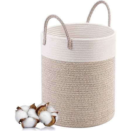 Stor sammenklappelig vasketøjskurv med håndtag opbevaringskurv til legetøj