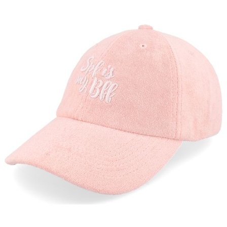 Abducted - Rosa unconstructed Keps - Spf Is My Bff Terry Light Pink Dad Cap @ Hatstore