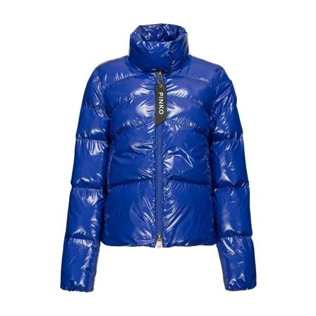 Pinko Down Jakke Blå, Dame, Størrelse: 2XS