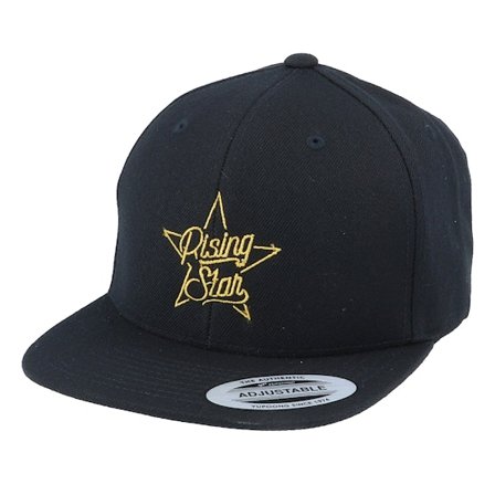 Kiddo Cap - Black snapback Czapka Z Daszkiem - Kids Star Black Snapback @ Hatstore