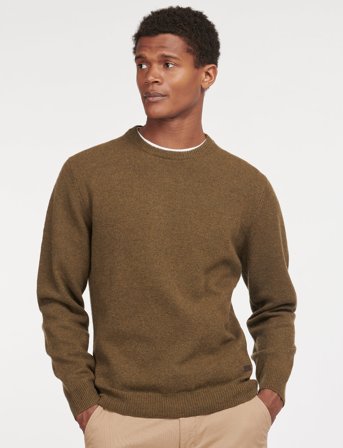 Barbour Barbour Essential Patch Crew Neck Sweater - Green - XXL