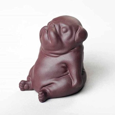 1 stycke Hundstatyer Lila Sands Tehusdjur Söta Djurfigurer