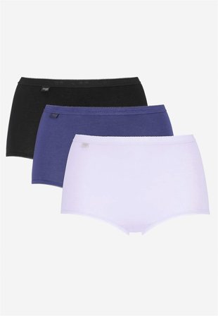 Sloggi - Maxitrosa Basic+ Maxi 3-pack - blå / mixade färger - för damer - 38 - Cellbes