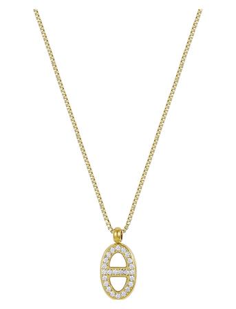 Nikki Crystal Necklace Black/Silver Accessories Kids Jewellery Necklaces Chain Necklaces Gull Bud To Rose*Betinget Tilbud