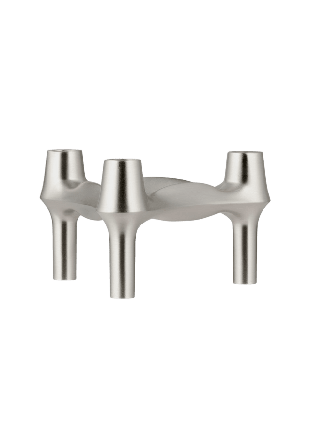STOFF Nagel Candle holder BMF Ljuslyktor & ljushållare Silver h: 6,7 d: 11,7 cms