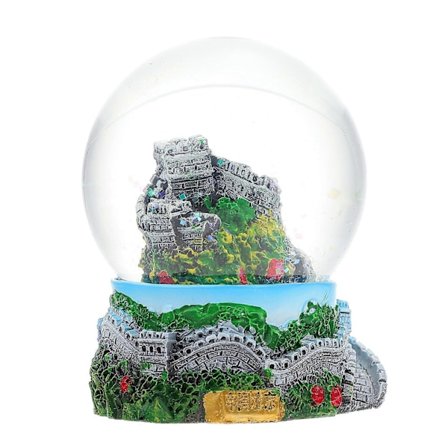 Vinter Snöglob Bordsskyltar Klar Snöglob The Medel Great Wall Souvenirattraktioner Harts Great Wall Dekoration