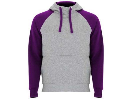 Hoodie Badet Unisex grå/lila L - Lyreco - Yrkeskläder - Tröjor och Sweatshirts - Hoodies