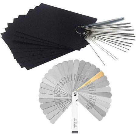 13 stk. guitar strenge-fil, bro-sadel, strenge-fil + 32 blade tykkelsesmåler og dobbelt mærket imperial + 9 ark sandpapir