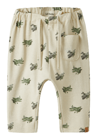 Lil'Atelier NBMLAYO GEU LOOSE PANT LIL Underdelar Herr Beige 68